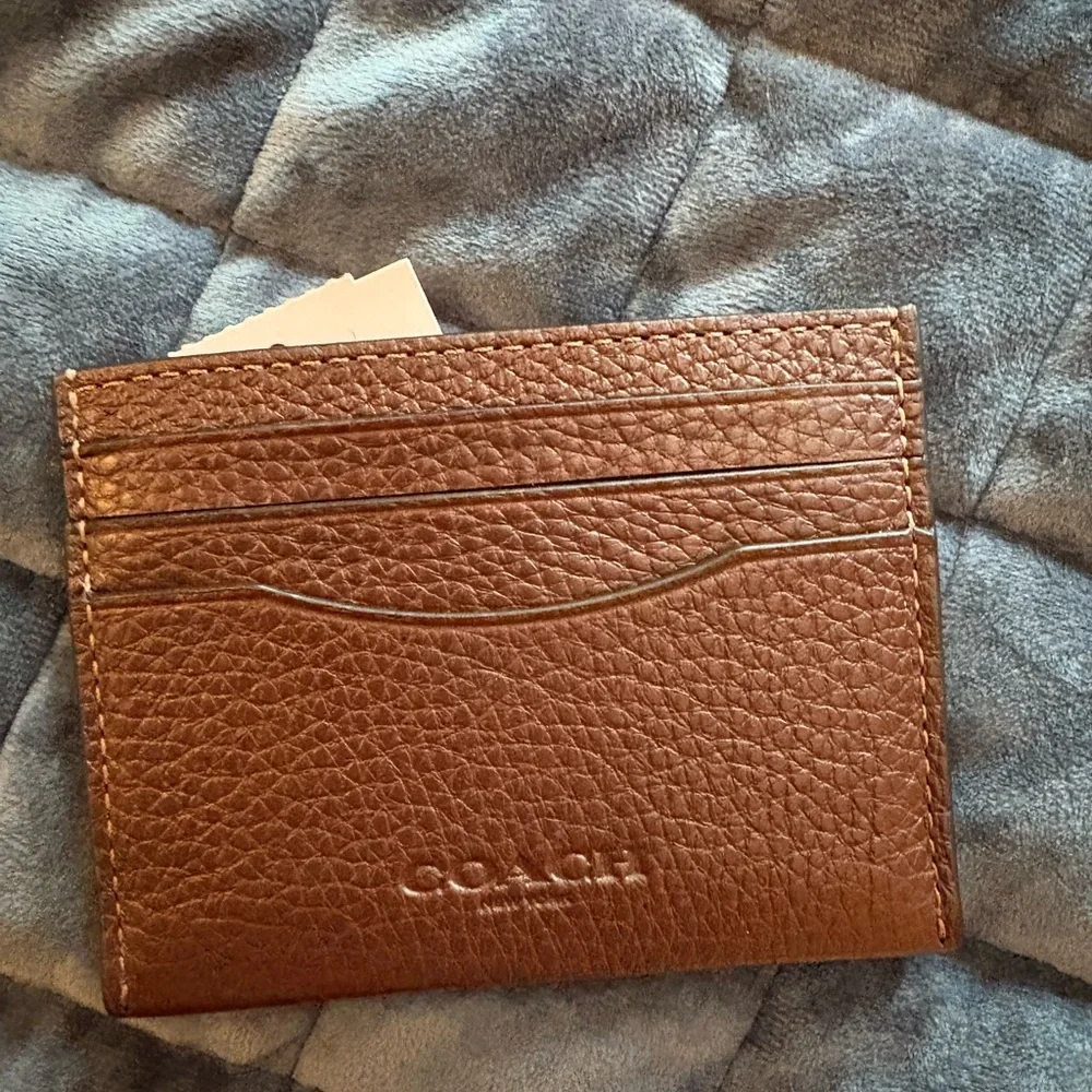 Coach Brown Leather Card Holder